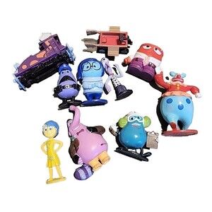 Mini Inside Out 2 Action Figure Toy Cartoon Movie Cake toppers‎
